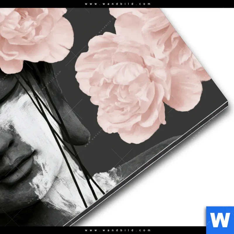 Alu-Dibond Bild | Buddha - Blüten der Stille | Querformat
