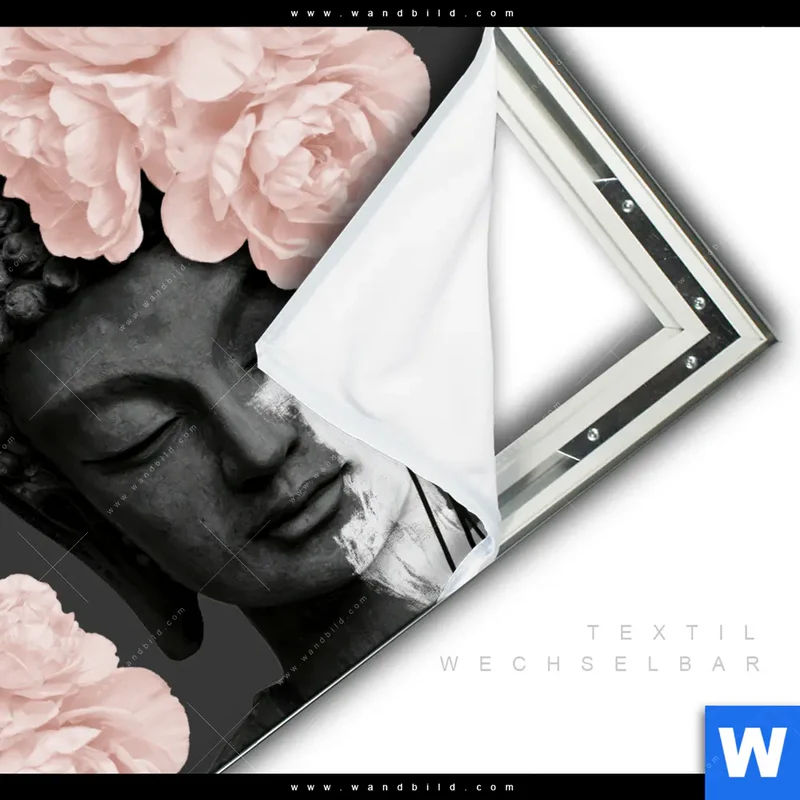 Spannbild | Buddha - Blüten der Stille | Quadrat
