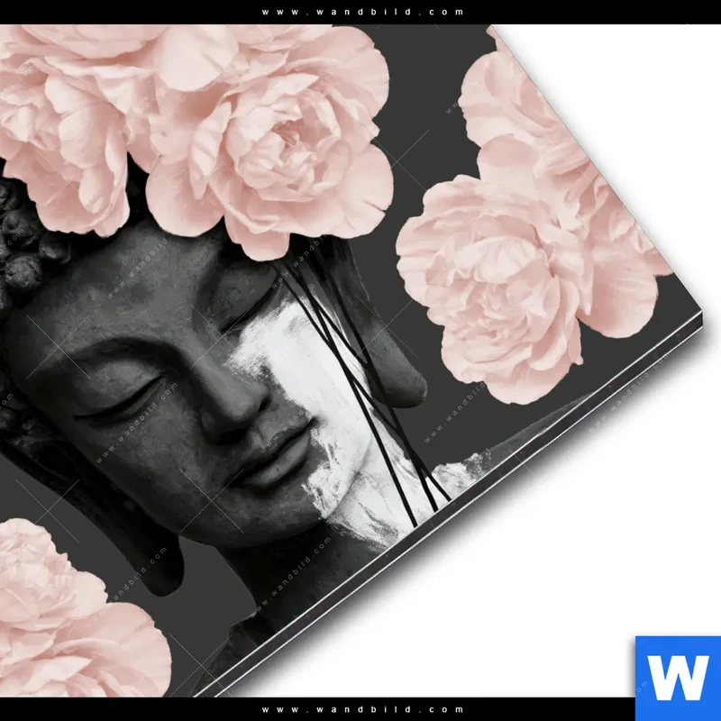 Alu-Dibond Bild | Buddha - Blüten der Stille | Rund