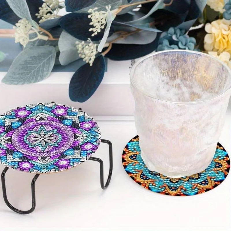 5D Diamond Painting Untersetzer Mandala