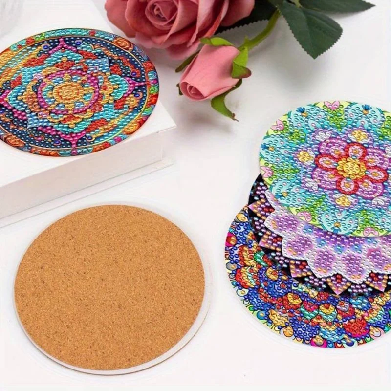 5D Diamond Painting Untersetzer Mandala