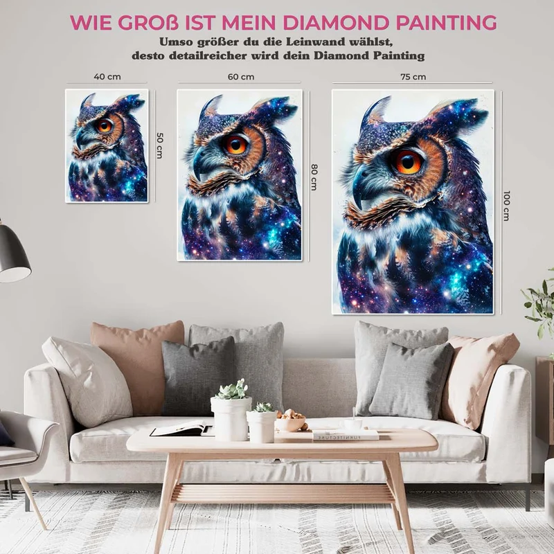 5D Diamond Painting – Starry Sky Owl