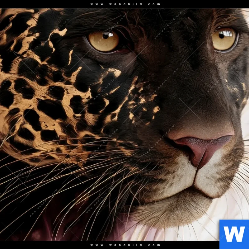 Alu-Dibond Bild | Panther Glow | Rund