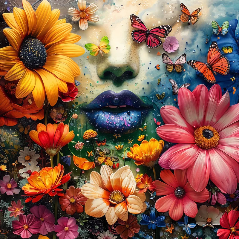 5D Diamond Painting – Flower Head