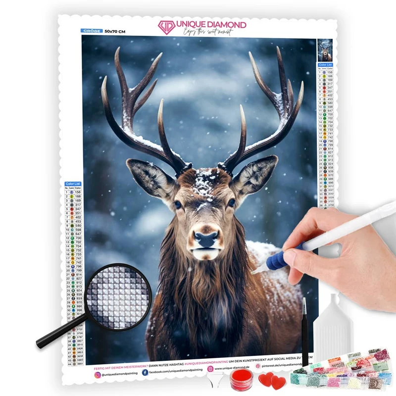 5D Diamond Painting – Hirsch