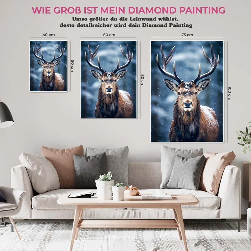 5D Diamond Painting – Hirsch