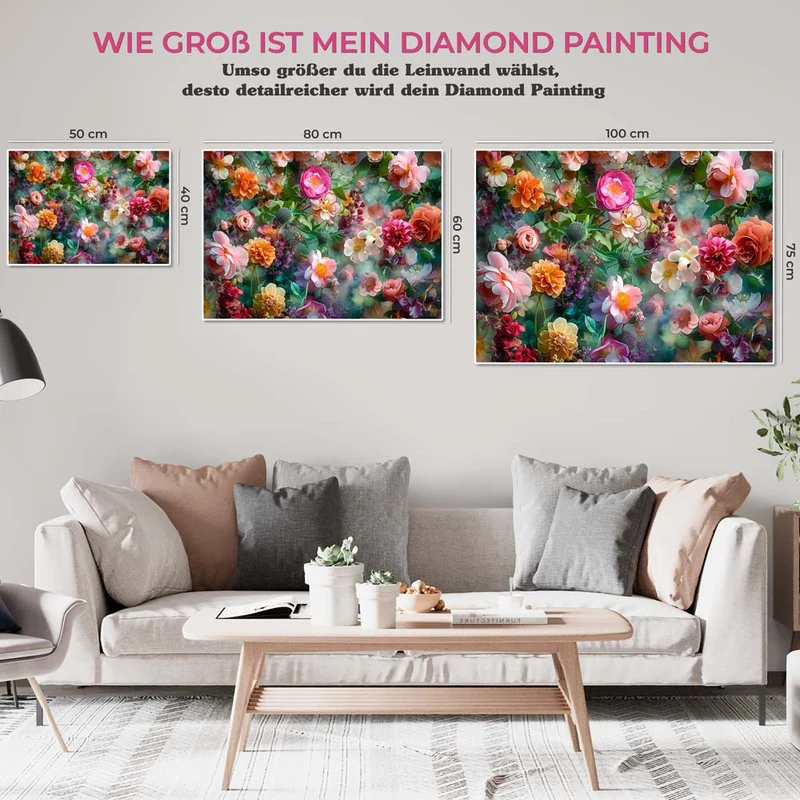 5D Diamond Painting – Blumenbad