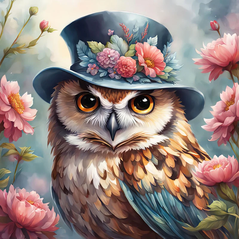 5D Diamond Painting – Mr Owl