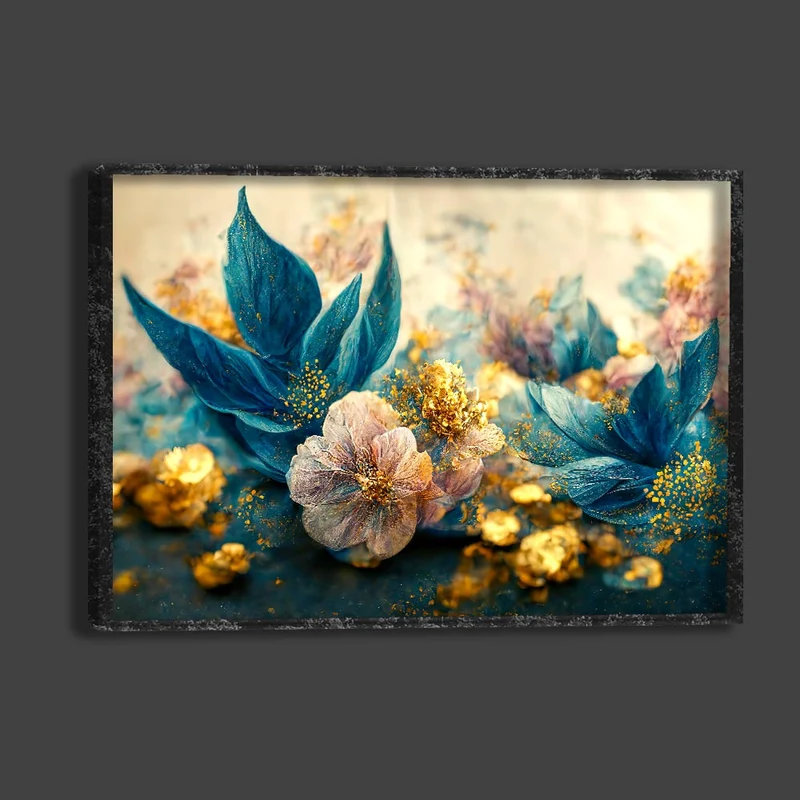 5D Diamond Painting – Blaue Blumen