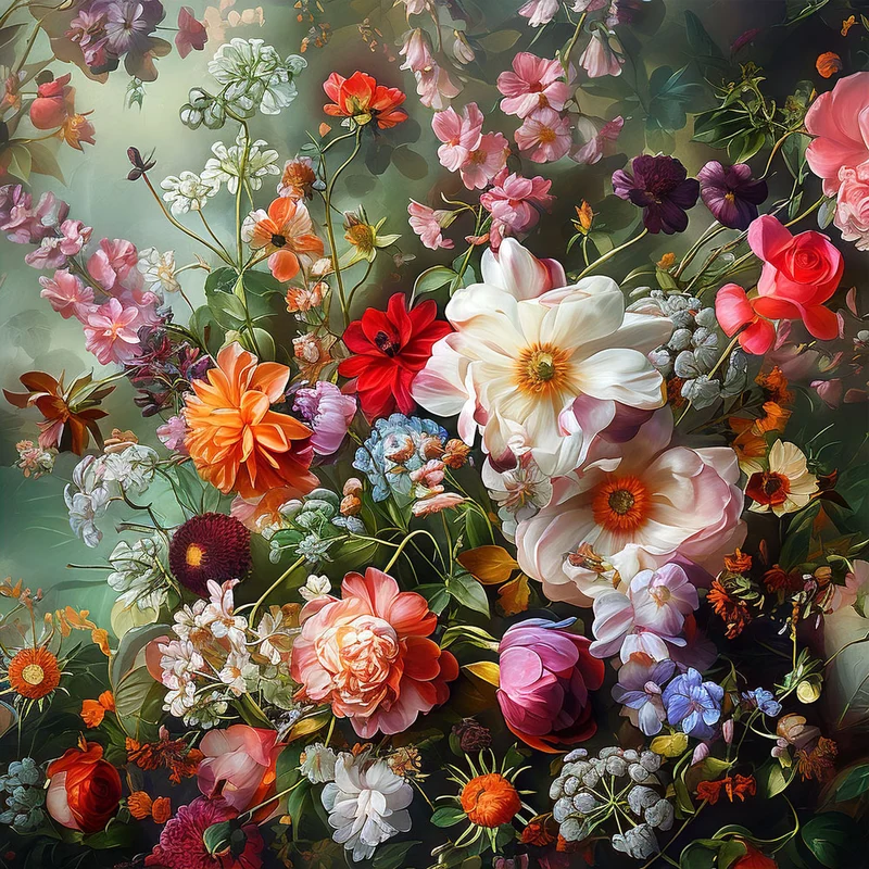 5D Diamond Painting – Blumenbad