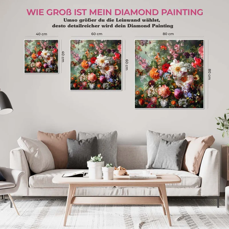 5D Diamond Painting – Blumenbad
