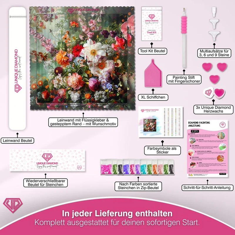 5D Diamond Painting – Blumenbad