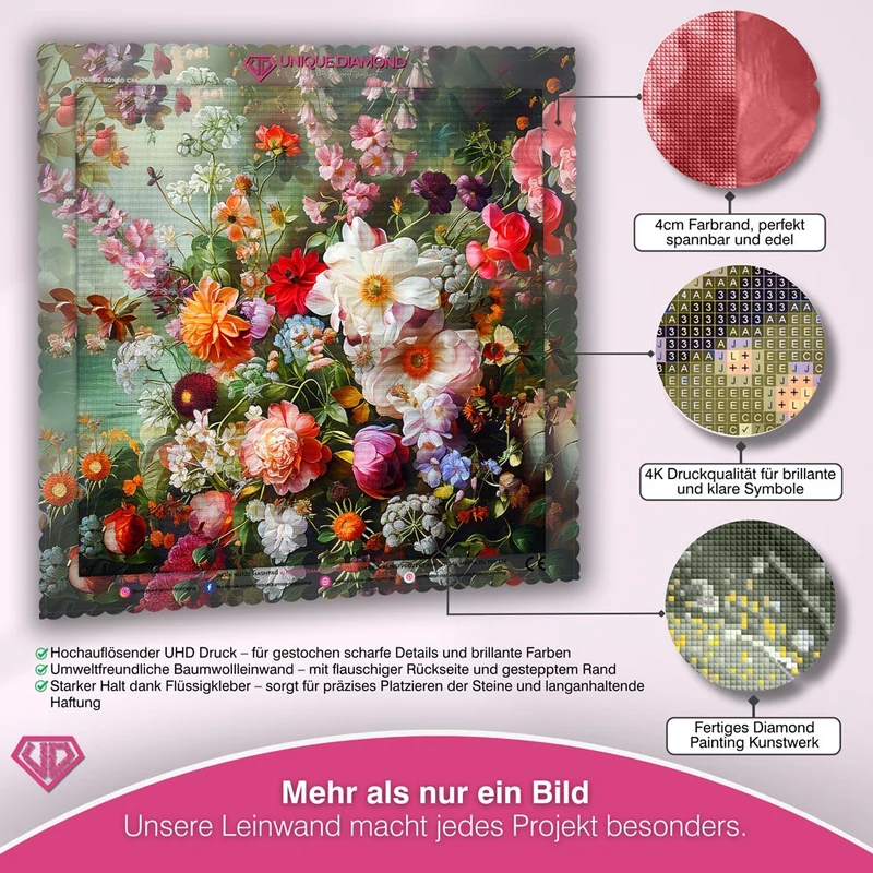 5D Diamond Painting – Blumenbad