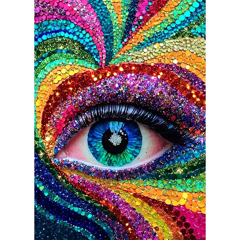 5D Diamond Painting – Colourful Eye