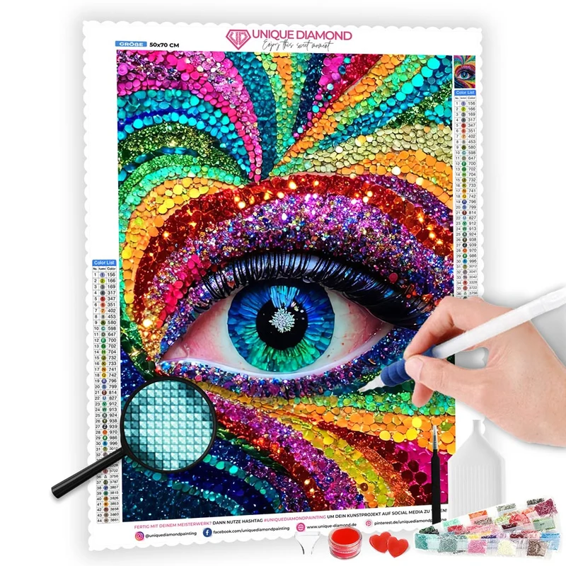 5D Diamond Painting – Colourful Eye