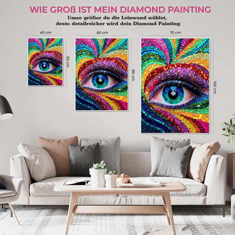 5D Diamond Painting – Colourful Eye