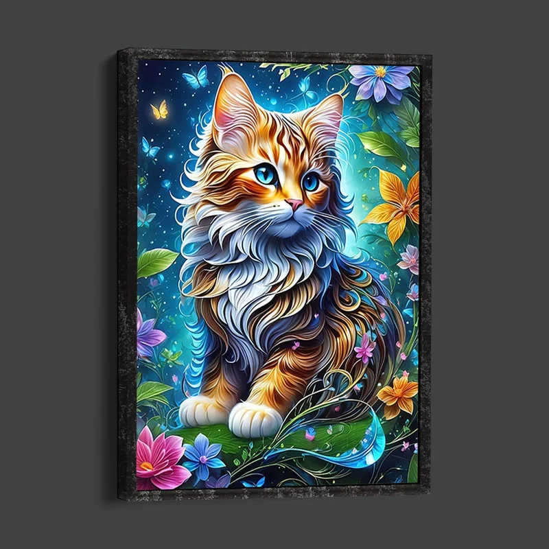 5D Diamond Painting – Cat In Paradise