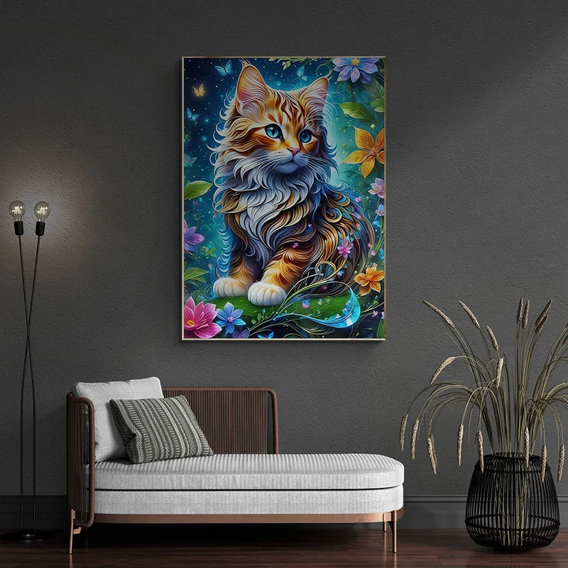 5D Diamond Painting – Cat In Paradise
