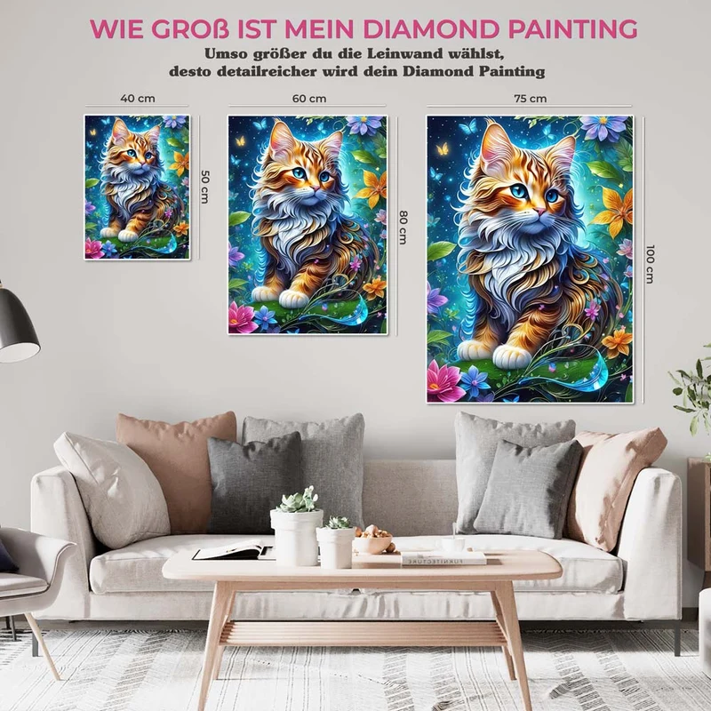 5D Diamond Painting – Cat In Paradise