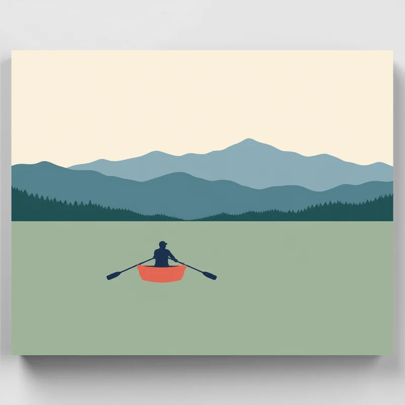 Solo Rower, Sage Waters - Paint by Numbers Kit
