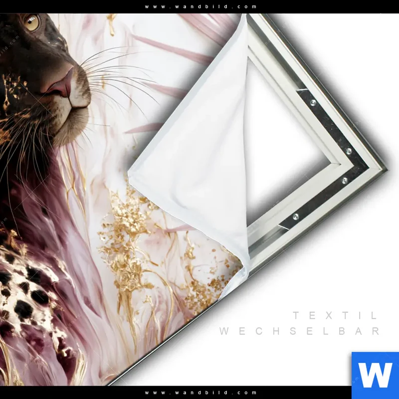 Spannbild | Panther Glow | Quadrat