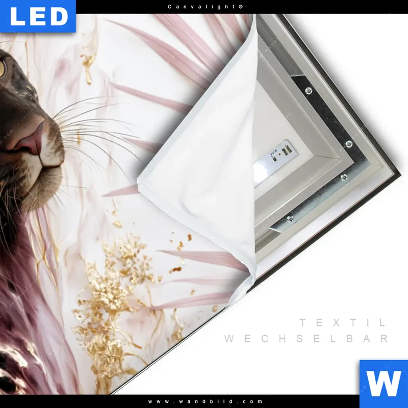 Canvalight® Leuchtbild | Panther Glow | Querformat