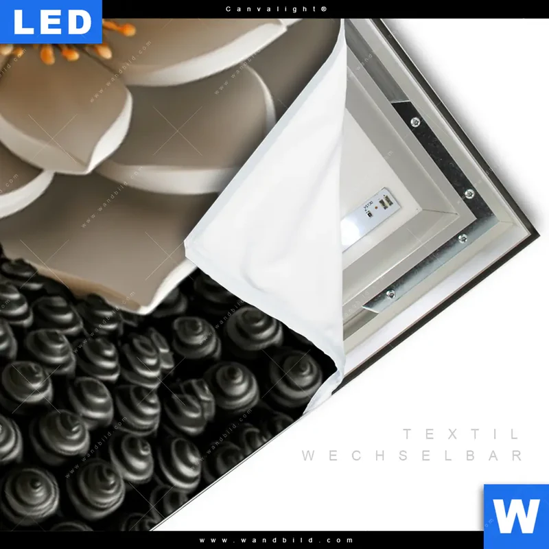 Canvalight® Leuchtbild | Buddha - Zen & Lotus | Schmal