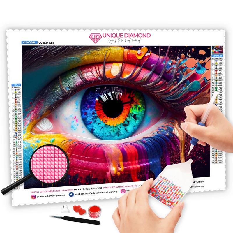 5D Diamond Painting – Colourful Eye