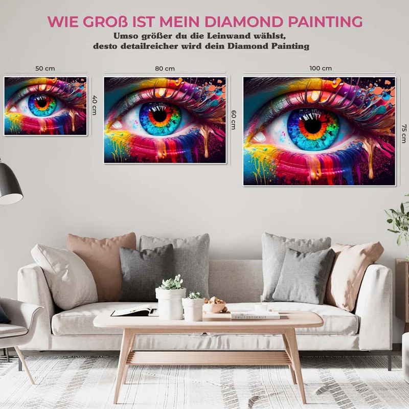 5D Diamond Painting – Colourful Eye