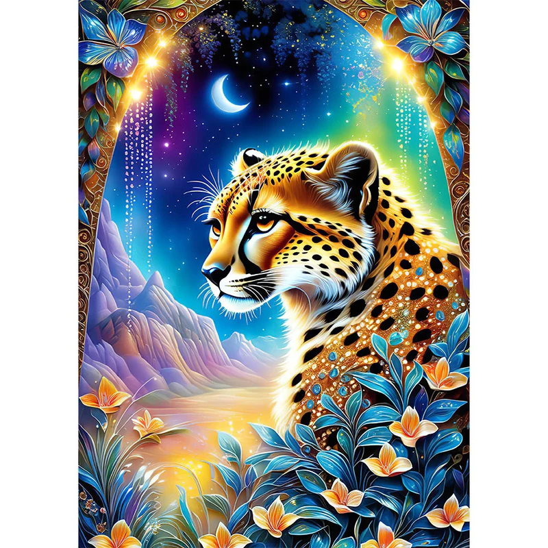 5D Diamond Painting – Leopard