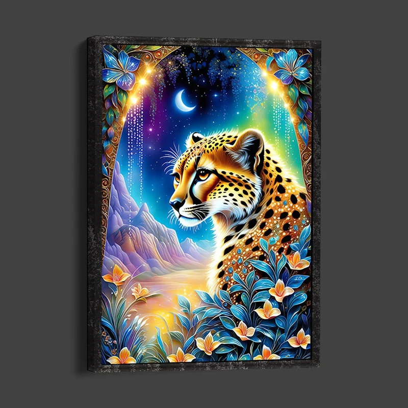 5D Diamond Painting – Leopard