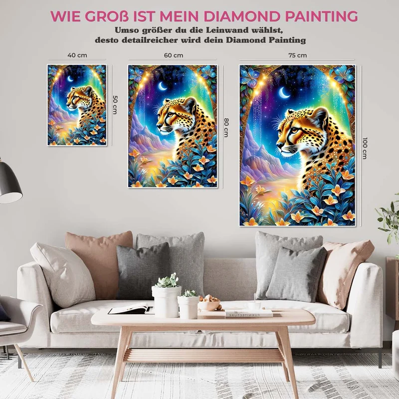 5D Diamond Painting – Leopard