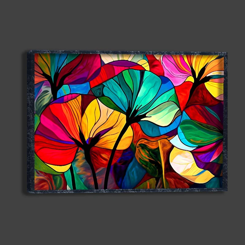 5D Diamond Painting – Multicolored Flowers