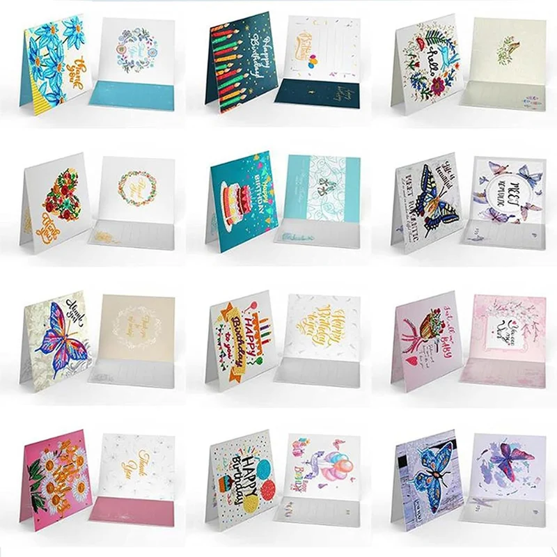 5D Diamond Painting Grußkarten – All-in-One Grußkarten-Set 12-teilig