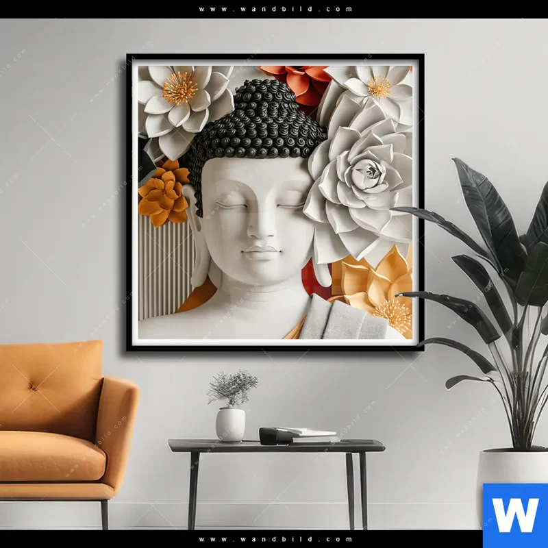 Poster | Buddha - Zen & Lotus | Quadrat