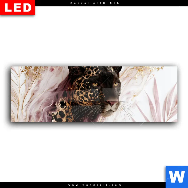 Wechselmotiv Acrylglas Canvalight® DIA | Panther Glow | Panorama