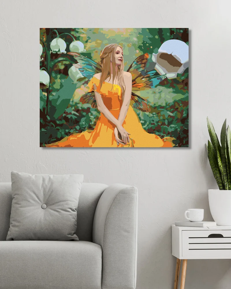 Diamond painting - FRAU IM FANTASIEWALD