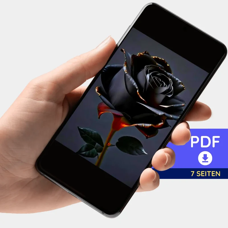 Digitale Bildmappe - Black rose