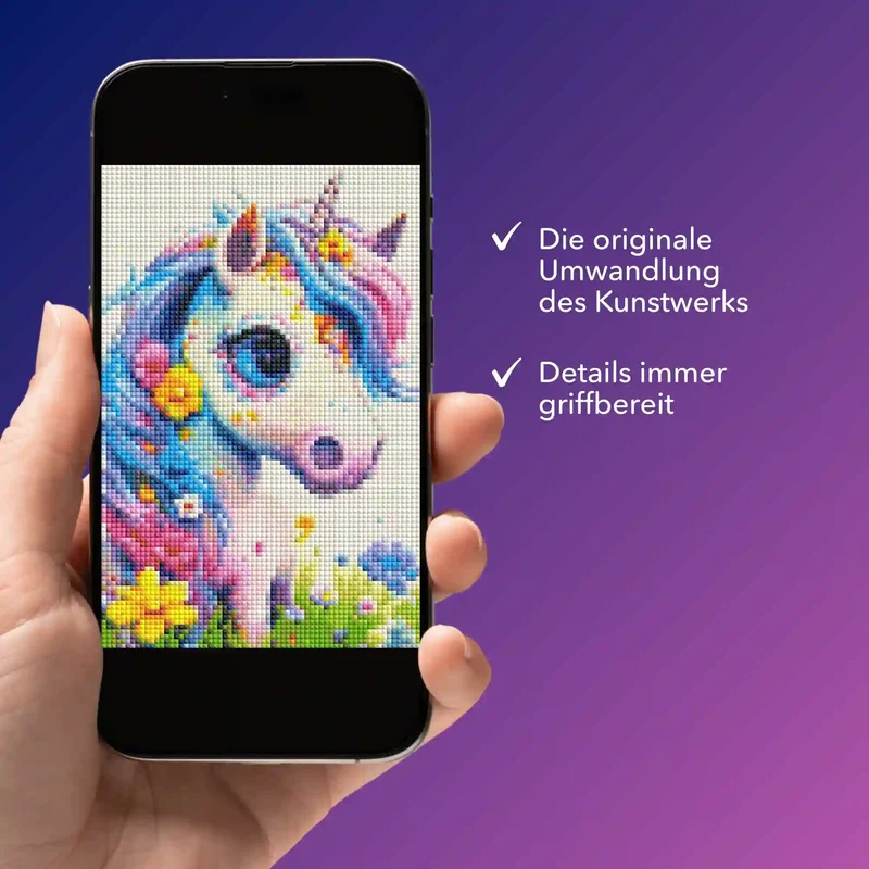 Digitale Bildmappe - Süßes Einhorn