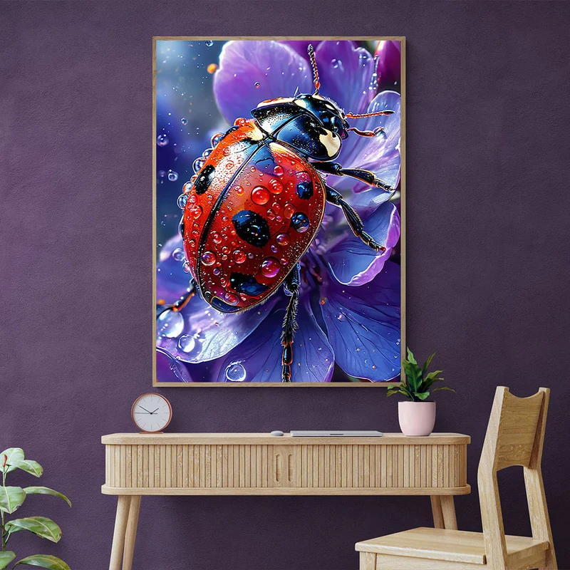 5D Diamond Painting – Marienkäfer