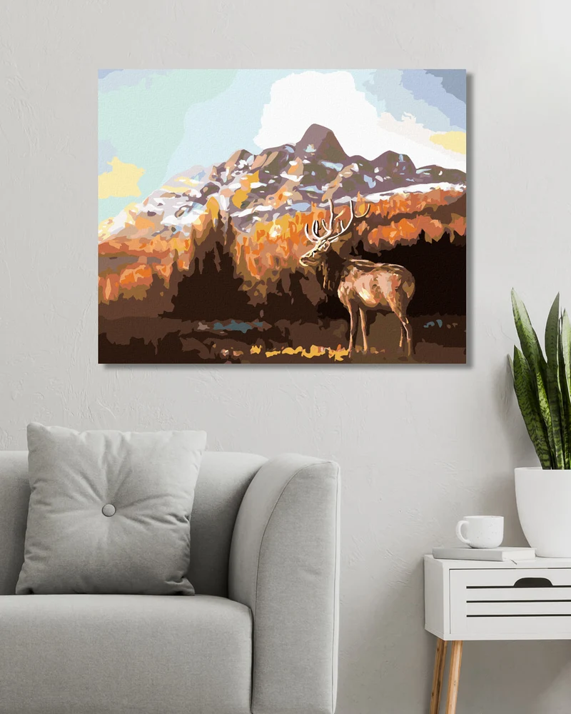 Diamond painting - ELCH IN DER MORGENDÄMMERUNG (D. RUSTY RUST)