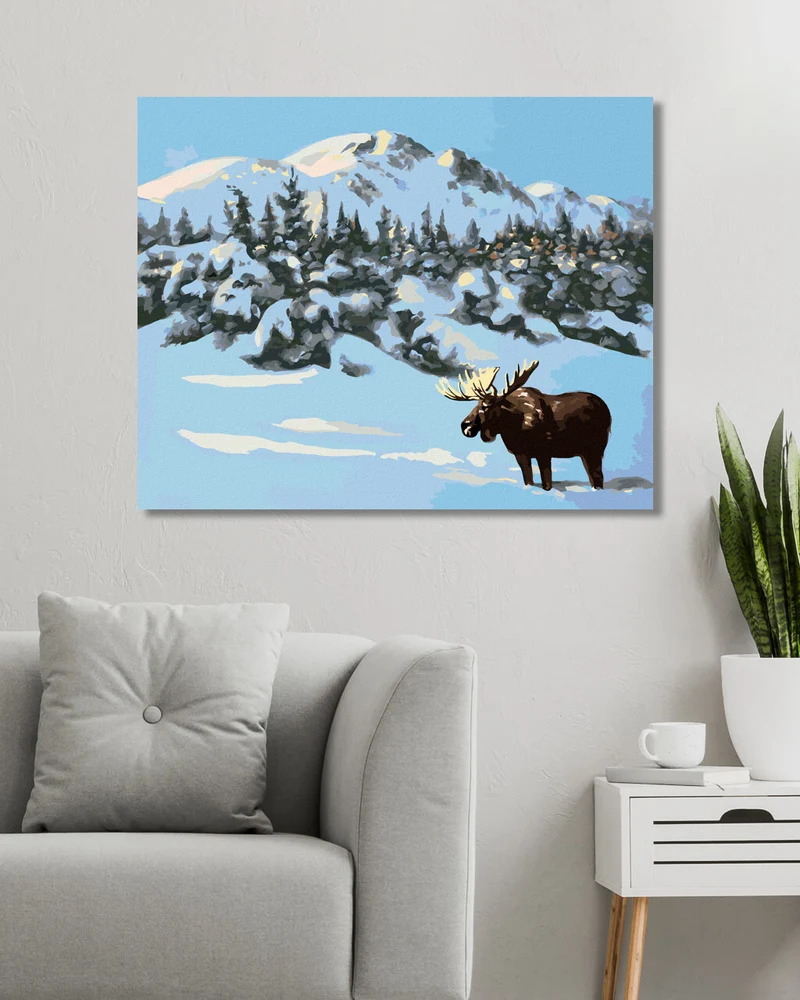 Diamond painting - ELCH IM WINTER 2 (D. RUSTY RUST)