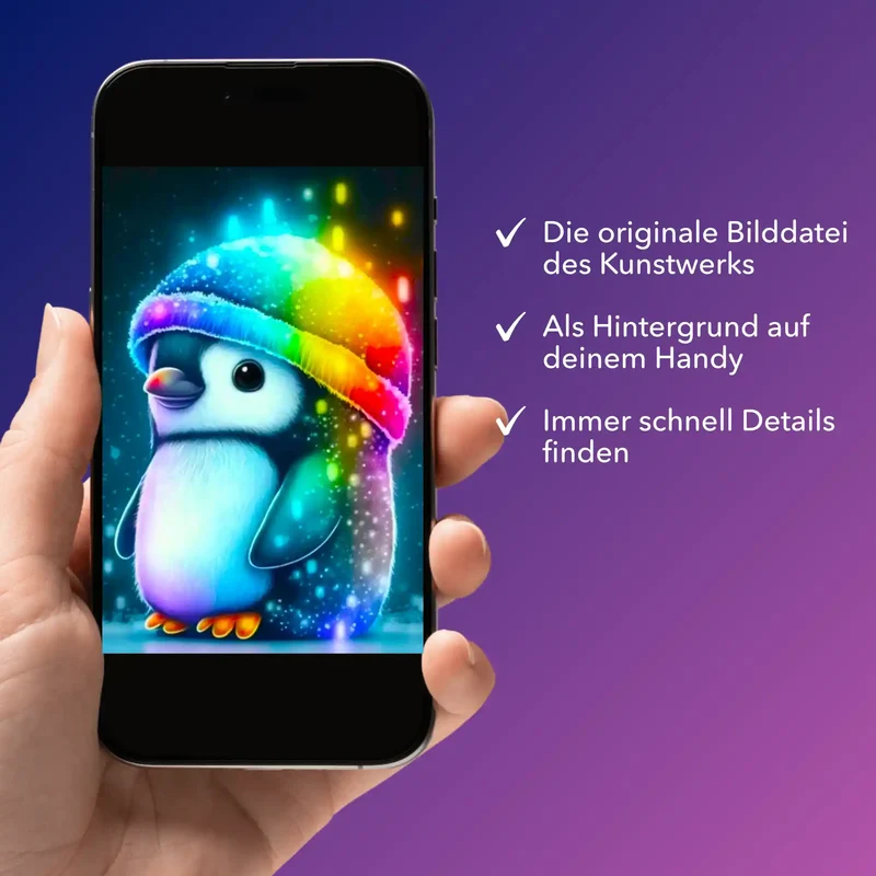 Digitale Bildmappe - Kleiner Pinguin