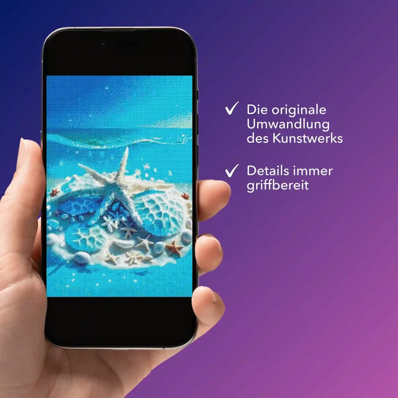 Digitale Bildmappe - Blaue Meeressymphonie