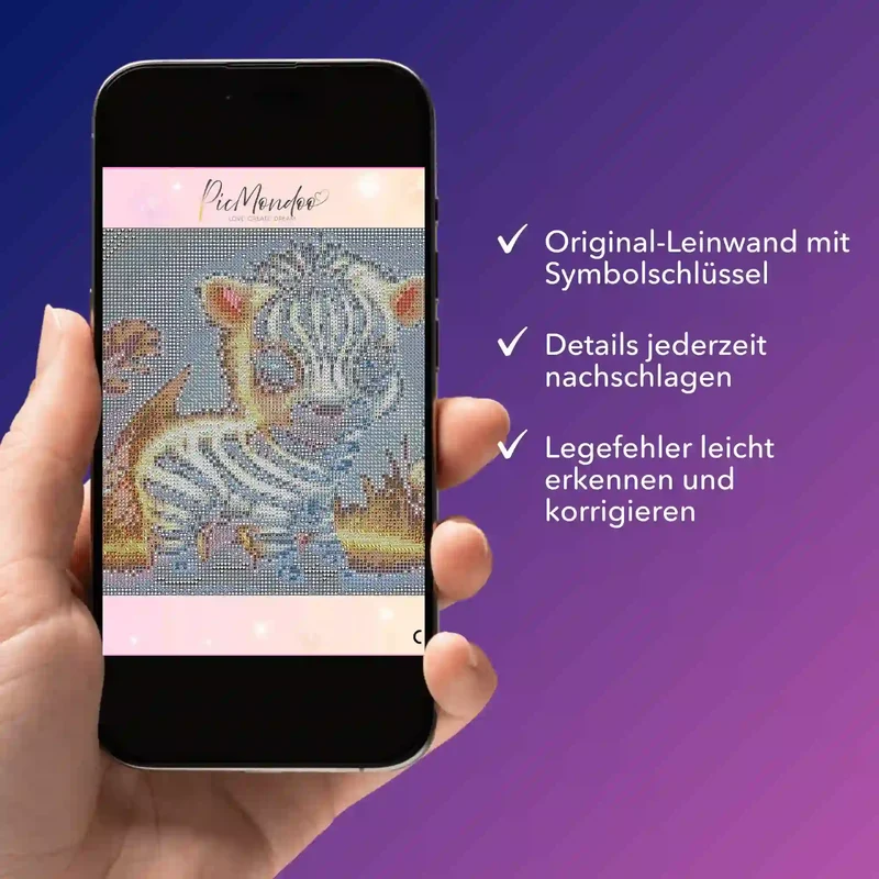 Digitale Bildmappe - Süsses Zebrababy