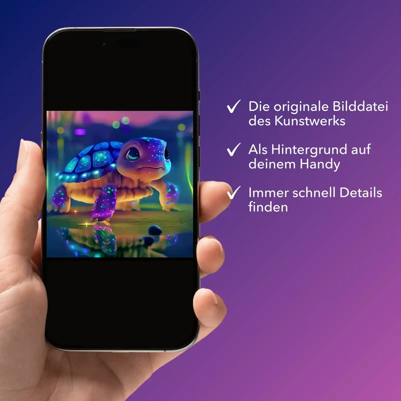 Digitale Bildmappe - Sparkling turtle