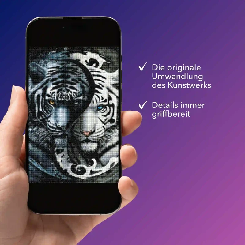 Digitale Bildmappe - Tiger "Ying und Yang"