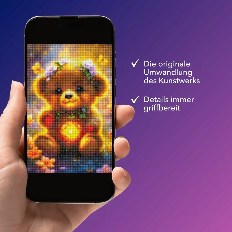 Digitale Bildmappe - Kleiner Leuchtbär