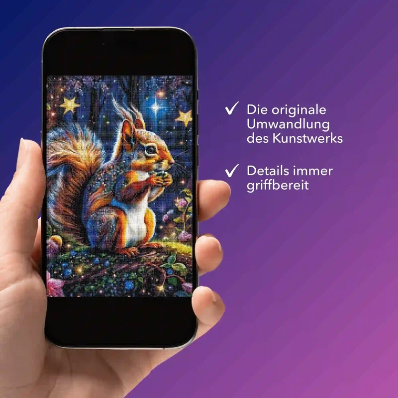 Digitale Bildmappe - Eichhörnchen im Zauberwald
