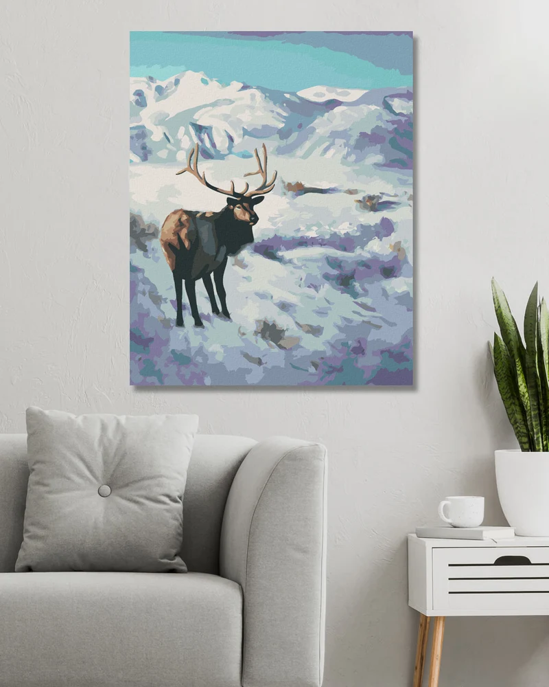 Diamond painting - ELCH IM WINTER (D. RUSTY RUST)